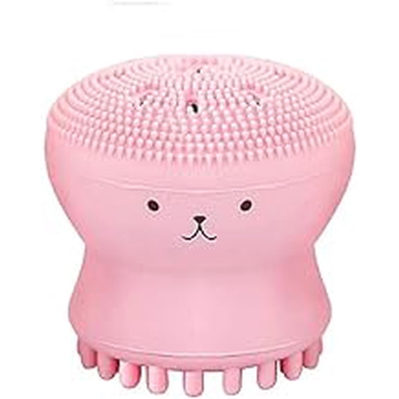 iKonbi 1 PC Octopus Design Silicone Facial Cleansing Brush Face Exfoliator Massager Beauty Tool (RANDOM COLOUR)