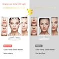 thumbnail image 6 of BESTOPE Trifold Makeup Vanity Mirror with Lights, 1X/2X/3X Magnification, 21 Led Lighted Mirror with Touch Screen Power,180° Adjustable Rotation,Dual Power Supply,Portable Trifold Mirror, 6 of 8