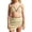 #043 Beige, variant on Girl Swimsuit One Piece Cutout Ruched Bathing Suit for Girls Color Block Adjustable Straps Pad Swimwear (Beige,9-10 Years)