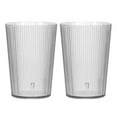thumbnail image 1 of Vasos de plástico reutilizables Uxcell, 5.1oz, apilables para cerveza y cócteles (Gris, 2 piezas), 1 of 7
