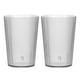 thumbnail image 1 of Vasos de plástico reutilizables Uxcell, 5.1oz, apilables para cerveza y cócteles (Gris, 2 piezas), 1 of 7