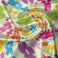 thumbnail image 5 of Ambesonne Colorful Window Valance, Sixties Hippie Flowers, 54" X 18", Multicolor, 5 of 5