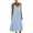Blue(Womens Dress), variant on Women's Cotton Linen Midi Dress Summer V-Neck Cami Sundress Boho Flowy Loose Shift Dress Beach Cover Up