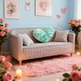 thumbnail image 5 of Heart Pillows, Love Heart Shaped Pillow, Small Cute Tie-dye Colorful Pillows for Gifts, Living Room Sofa Couch Decoration (Mint Green), 5 of 6