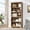 5-Tier Brown, variant on 6 Tier Bookshelf, 75" Tall Farmhouse Bookcase - with Adjustable Shelves, Floor Standing Open Display Storage Rack with Anti-Slip Design for Home Office, Balcony, Library, Study / Living Room, Black