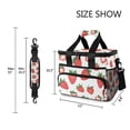 thumbnail image 3 of FORMRS Insulated Cooler Bag 24 Cans Capacity Soft Leakproof Lunch Box with Side Pockets, Strawberry, 3 of 7