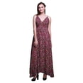 thumbnail image 1 of Bimba Floral Ladies Printed Resort Maxi DrawstringDressSpaghetti Strap Beach Wear-Medium, 1 of 6