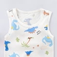 thumbnail image 4 of CAICJ98 Baby Boy Summer Clothes Sleeveless Embroidery Fishing Gingham Romper Jumpsuit Retro Smocked Shortall Baby Outfits Boy (Light Blue,12-18 Months), 4 of 4