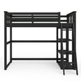 Better Homes and Gardens Kane Twin Loft Bed, Black