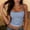Navy, variant on Women Striped Spaghetti Strap Cami Tank Sleeveless Backless Slim Camisole Shirts Y2K Going Out Crop Tops