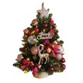 thumbnail image 2 of de Navidad Artificial de mesa con adornos festivos de luz, de Navidad para sala de estar de 18 pulgadas, decoración para jardín, porche y , Ciervo violeta Baoblaze árbol de vacaciones, 2 of 8
