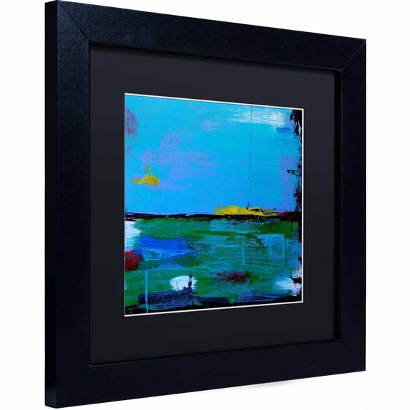 Trademark Fine Art "Sunrise" Canvas Art by Nicole Dietz, Black Matte, Black Frame