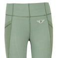 thumbnail image 3 of TuffRider Children's Minerva EquiCool Tights Duck Green Small, 3 of 3