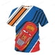 thumbnail image 2 of Disney Baby Boy dibujos animados 3D impresión Pixar Cars Lightning McQueen niños camisetas de manga corta chica Top Tee ropa chico disfraz 110 heqiyong CONDUJO, 2 of 2
