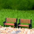 thumbnail image 3 of GARVALON Mini Dollhouse Furniture 1Set Orange PVC Micro Landscape Ornaments Chair for Miniature Garden, 3 of 8