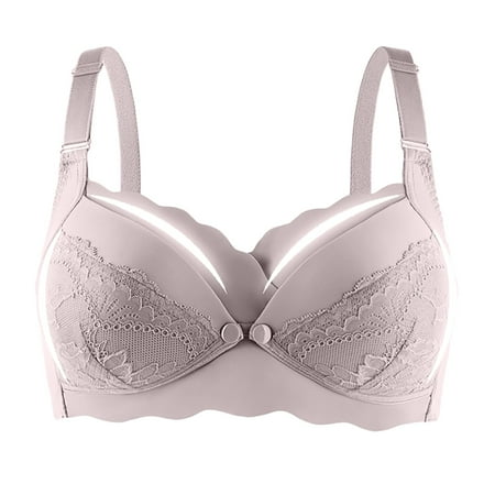 Landzoo Women Solid Color Nursing Underwear Thin Hole Cup Breathable Maternity Bra Push Up Sag Bra Sexy Cozy Elastic Women s Bra