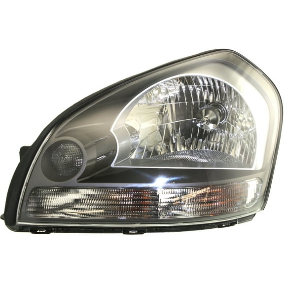 Headlight Compatible With 2005-2009 Hyundai Tucson Left Driver Halogen With bulb(s)