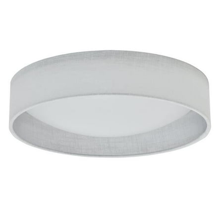 

15 in. LED Flush Mount Satin Chrome Finish - White Shade