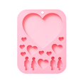 thumbnail image 1 of TQEHS Molde de silicona con forma de corazón para tartas y helados de pareja O6 R5J2, 1 of 6