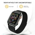thumbnail image 4 of PINHEN Metal Magnetic Bands Compatible for Apple Watch Band 38mm 42mm with Case, Stainless Steel Milanese Mesh Loop Replacement Strap Compatible with iWatch Series 3/2/1 Women Men, 4 of 6