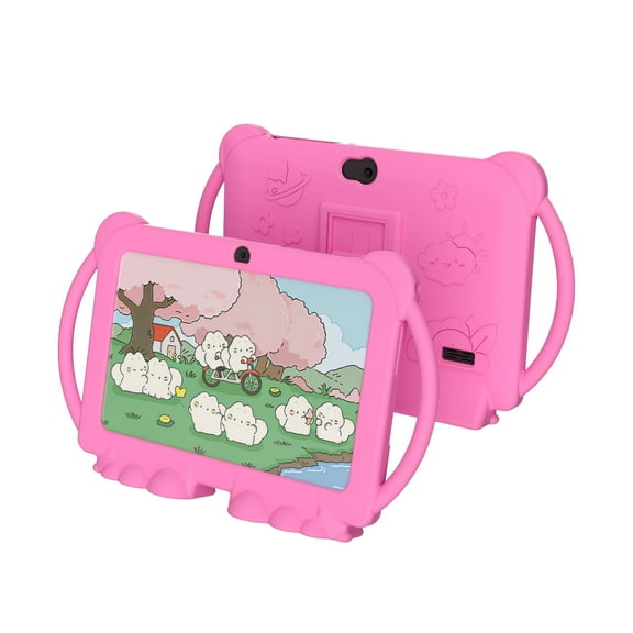 Kids Tablet 7 inch Tablet for Kids Android Toddler Cartoon Tablets With Protective Case 4GB RAM 32GB ROM WiFi Tablet Pre Installed & Parent Control Learning Education Game Tablet IPS Touch Screen Tab