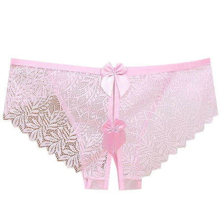 Thongs for Women Low Rise Lacy Panties Cut out Mesh Lingerie Women s Crotchless Panties Sexy Thongs for Women