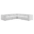 thumbnail image 2 of Modway Bartlett 127.5" 5-piece Upholstered Fabric Sectional Sofa in Ivory, 2 of 10
