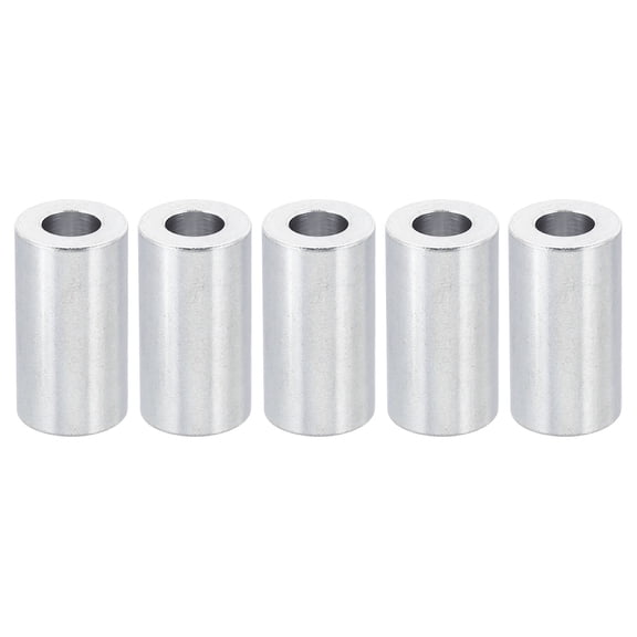 M8 Aluminum Spacers, 5Pcs Metal Spacer Aluminum 8.2mm ID x 16mm OD x 30mm L for 5/16" or M8 Screw Bolts