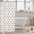 thumbnail image 3 of Manfei Kawaii Bow Knot Shower Curtain 72Wx72L,Cute Bowtie Bathroom Curtain, 3 of 5