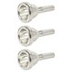 thumbnail image 1 of 3X 12C Small Shank Trombone Silver Mouthpiece, 1 of 3