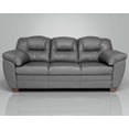 thumbnail image 1 of Sofá de Piel Genuina ConfortoPiel  Toscana Gris Oxford, 1 of 8