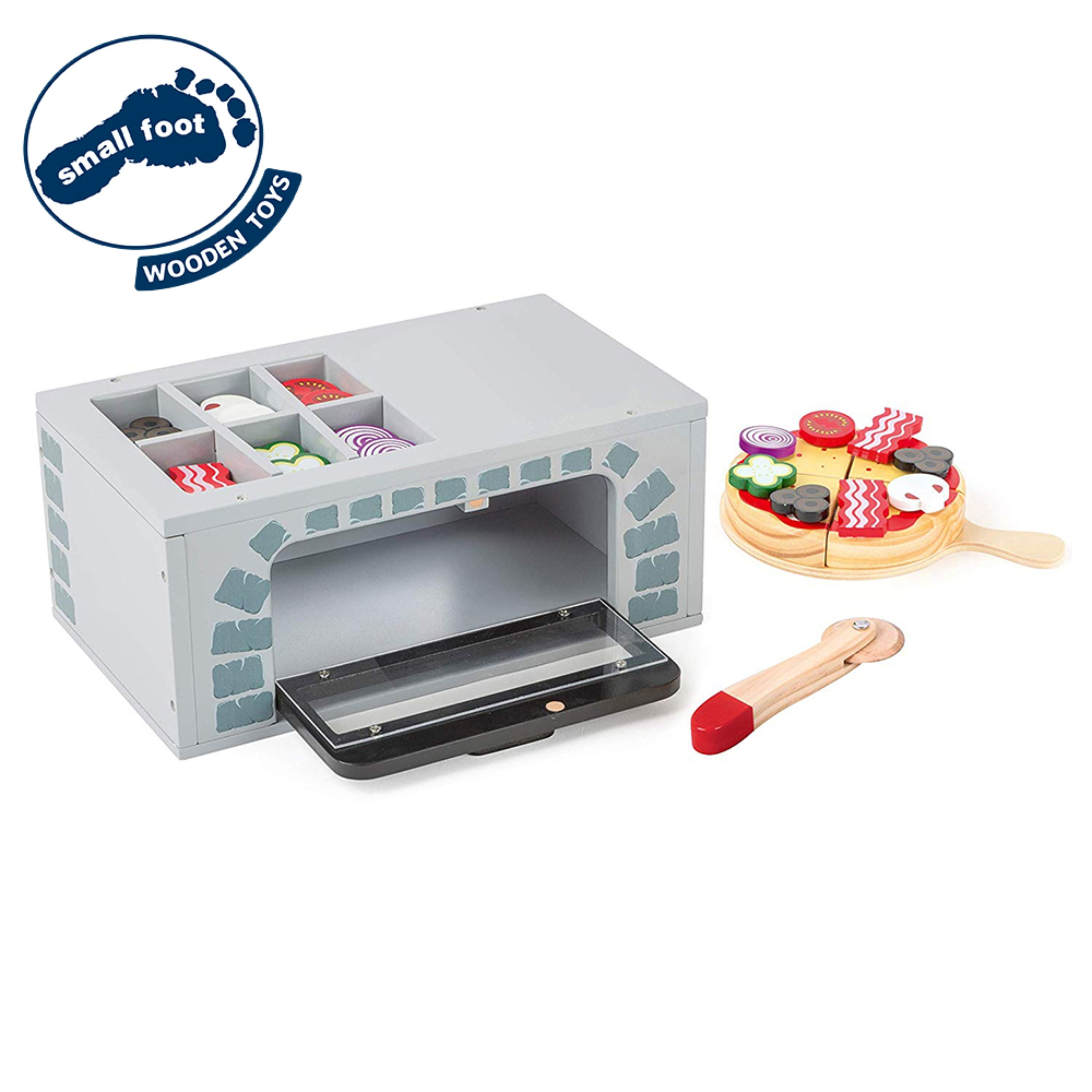 wooden pizza oven toy