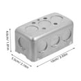 thumbnail image 2 of PBPBOX Electrical Outlet Boxes Electrical Outlet Box Silver Galvanized Steel Weatherproof 1Set, 2 of 7