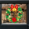 thumbnail image 6 of HomeKingdee Winter Large Gold Wreath Clings Christmas Wreath Window Stickers Large DIY Static Wall Window Door Mural Showcase Decal Sticker, 6 of 6