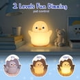 thumbnail image 3 of Lámpara YuanDian Penguin Night Light de silicona, suave al tacto, 3 of 7