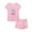 G-Pink, variant on Zwiiyzr 3-14Y Teens Toddler Baby Boy Girl Clothes Solid Color Short Sleeve Crewneck Shirts and Shorts Set 2Pcs Summer Outfits Light Blue