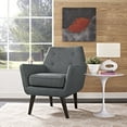 thumbnail image 5 of Modway Posit Upholstered Fabric Armchair in Gray, 5 of 5