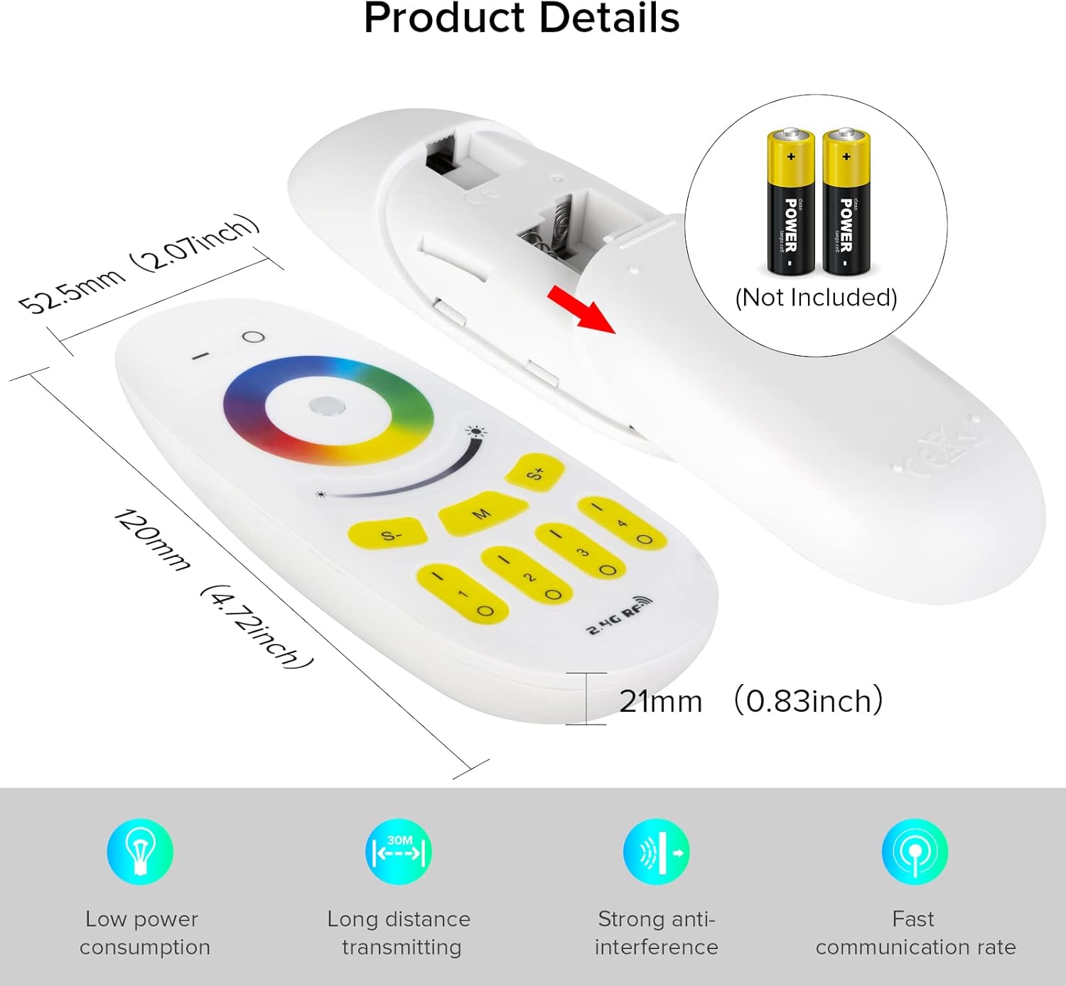 BTF-LIGHTING 5050SD FCOB COB RGB RGBW 4PIN 5PIN Tira LED RT9 Y 2