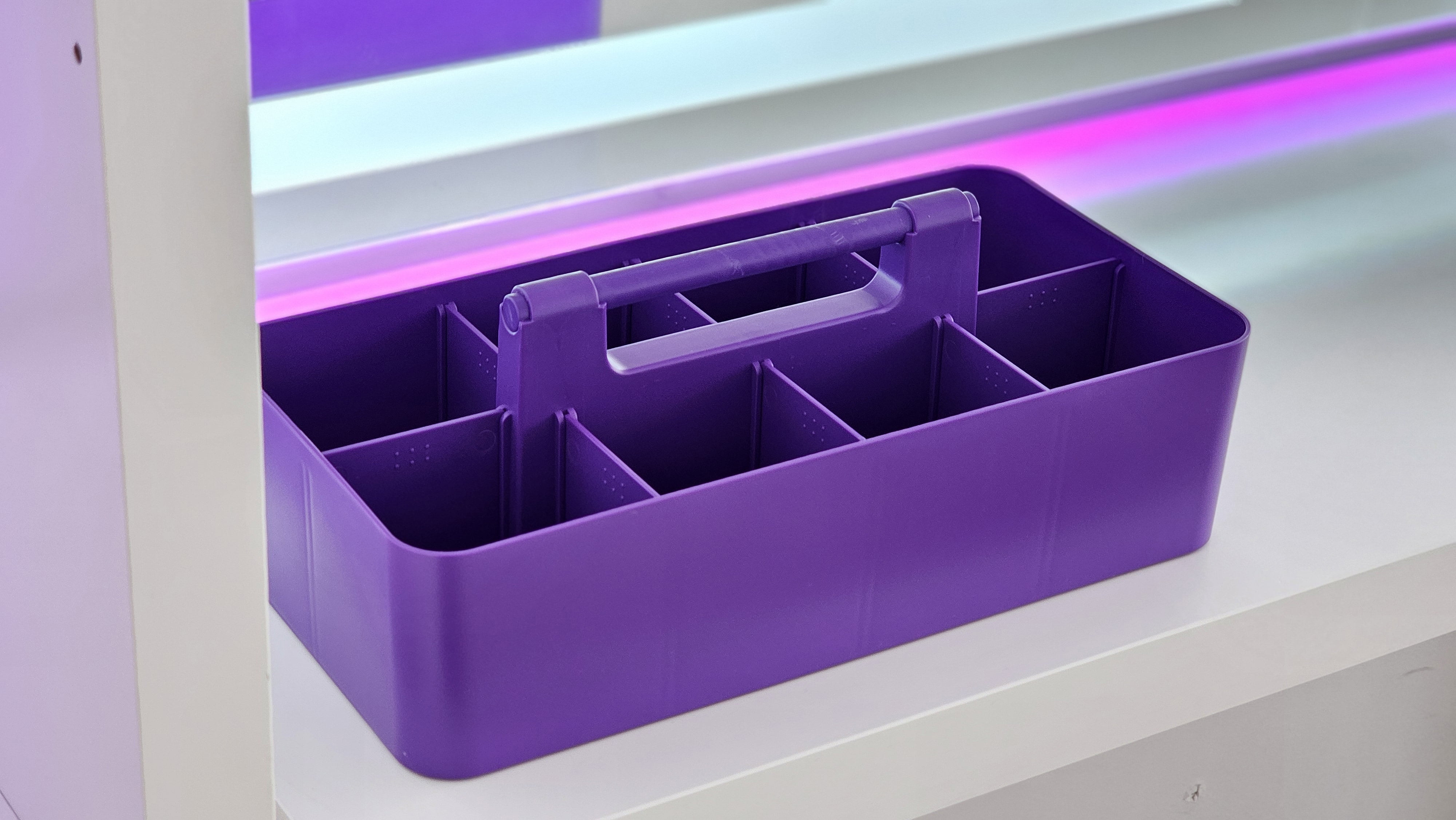 Enjoy Organizer Caddy Plastic Stackable Storage Bins for Home Office or Classroom Made In USA