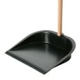 thumbnail image 4 of Creative Co-Op Beech Wood Broom & Standing Metal Dust Pan, Natural & Black, Set of 2, 4 of 8