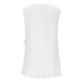 thumbnail image 5 of Ashirexll Sleeveless Tops for Women, Summer Tops for Women, Splicing V-Neck Hem Ruffle Lace Tank Casual Loose Blouse, 5 of 6