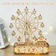 thumbnail image 5 of Puzzle de madera 3D Foyucool Ferris Wheel con modelo de caja de música, 5 of 7