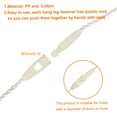 thumbnail image 3 of Uxcell Cotton Hang Tag String Snap Lock Price Tag Fastener Ties 100 Pcs Beige 3.2 in, 3 of 7
