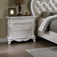 thumbnail image 2 of Furniture of America Elloise 3-Drawer Solid Wood Nightstand in White, 2 of 6
