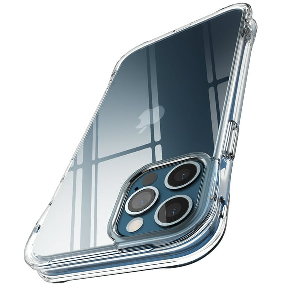 Ringke Fusion Plus Case Compatible with iPhone 12 Pro/12, Back Shockproof Flexible Bumper - Clear