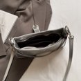 thumbnail image 2 of Bolso Hombro Con Lazo A La Mano Cuero PU para Mujer (plata), 2 of 9