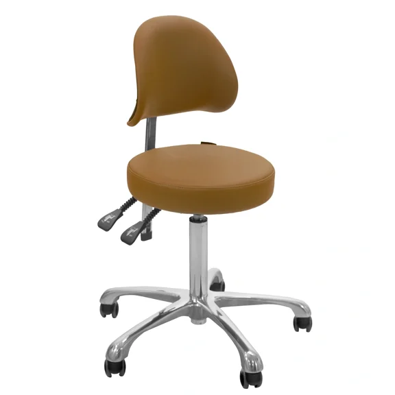 SKINACT Gold Series Esthetician Stool (Camel Orange)