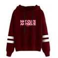 thumbnail image 6 of ILLIT Not cute anymore hooded drawstring pocketless  sweatshirt men/women kpop pullover, 6 of 7