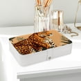thumbnail image 6 of Leopard PU Leather Jewelry Organizer with Removable Compartment, Portable Decorative Box, Storage Box, and Earring Organizer, 6 of 6