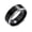 Black, variant on Bling Jewelry Mens 2 Tone Black Titanium Wedding Band Ring Silver Beveled Edge Comfort Fit 8MM